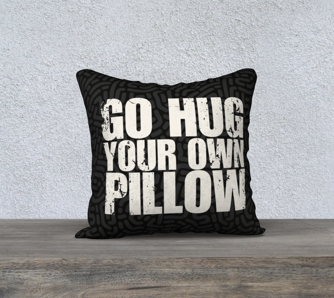 Go Hug Your Own Pillow - Black